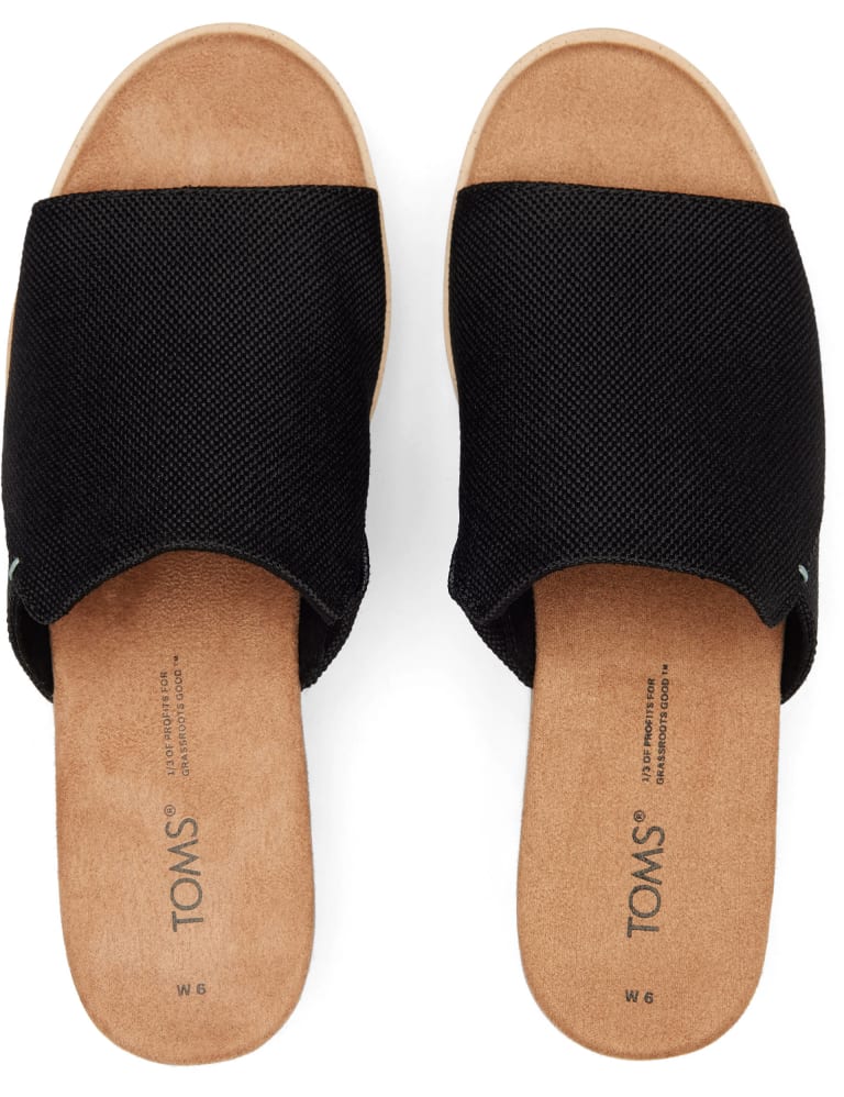 Canvas Wedge Mules TOMS M S