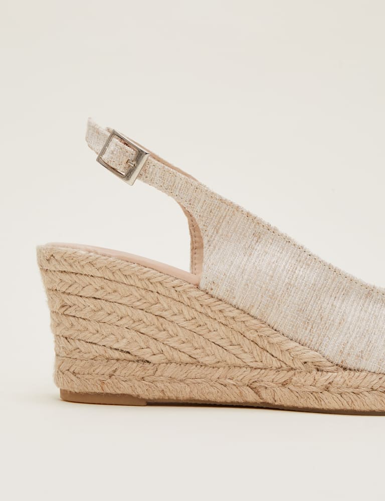 Suede peep sale toe espadrilles