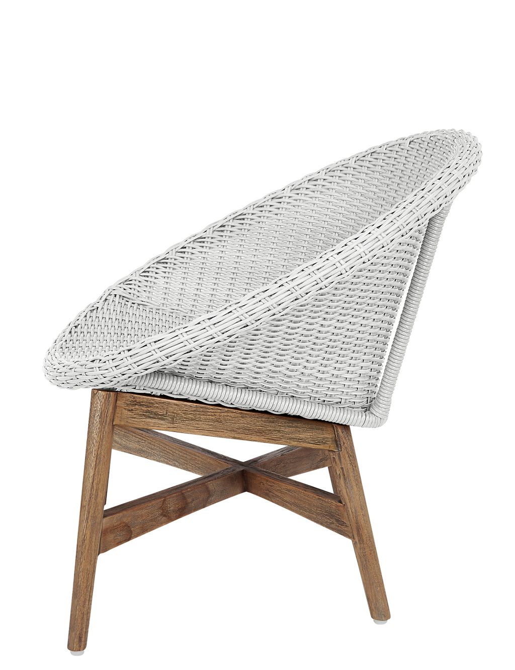 Capri Teak Chair - White 4 of 9
