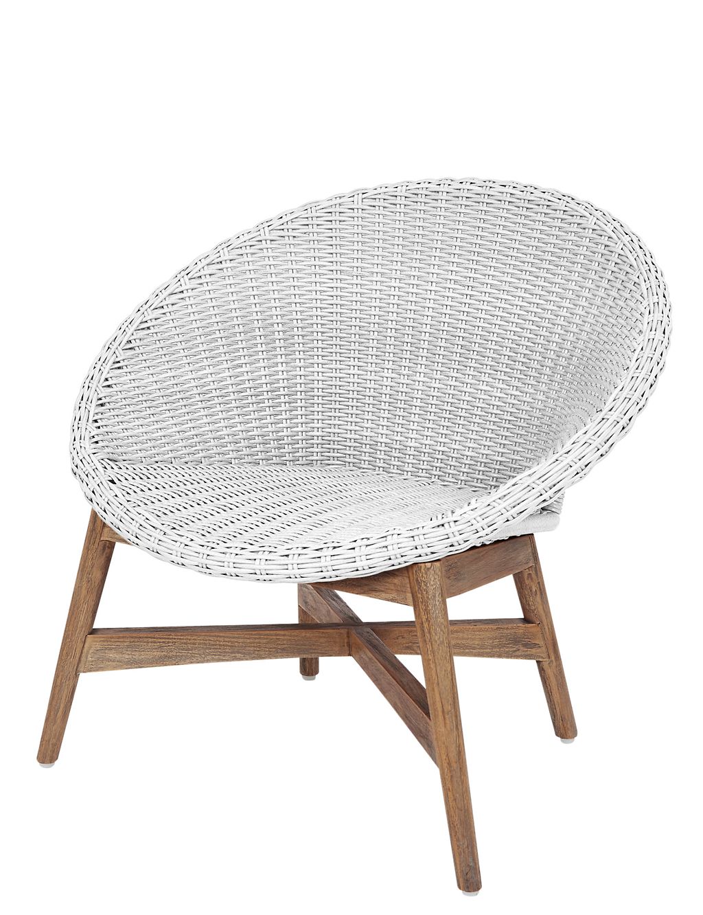 Capri Teak Chair - White 5 of 9