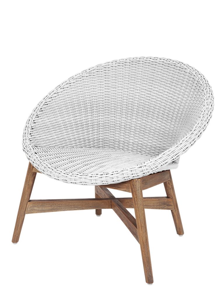 Capri Teak Chair - White 7 of 9