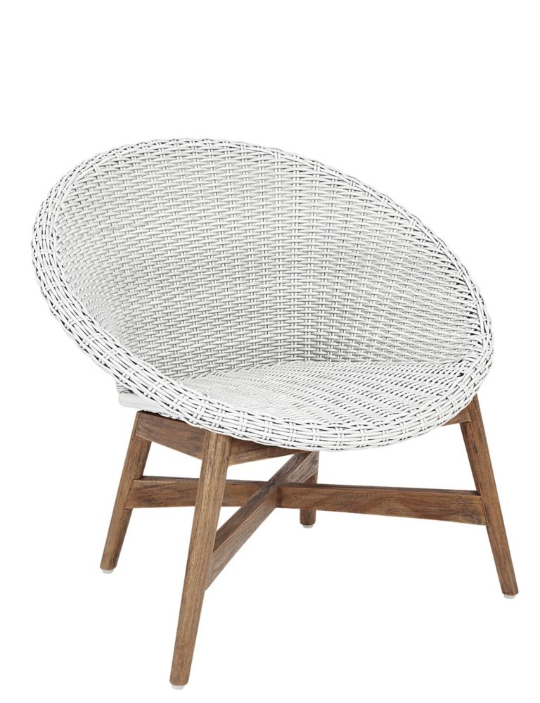 Capri Teak Chair - White 8 of 9