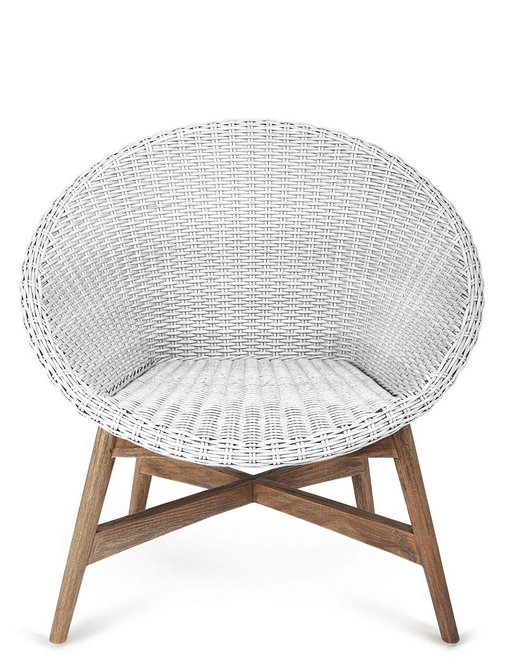 Capri Teak Chair - White 3 of 9