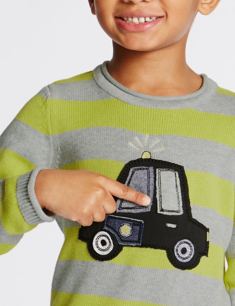 Car Print Jumper with Sound (1-7 Years) 4 of 6