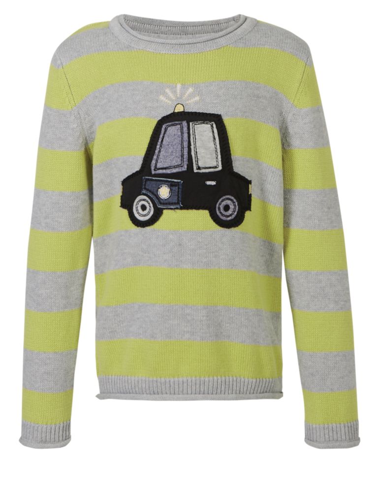 Car Print Jumper with Sound (1-7 Years) 5 of 6