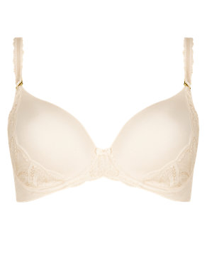 Caress Embroidered Memory Foam Full Cup Padded Bra B-E with Cool Comfort™ Technology Image 2 of 4