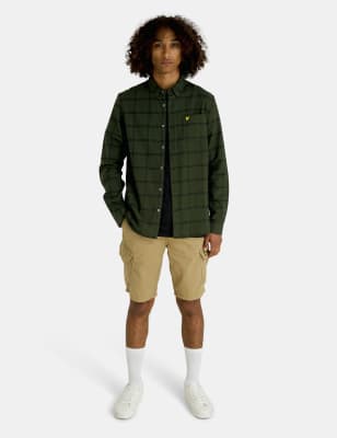 Cargo shorts outlet and flannel