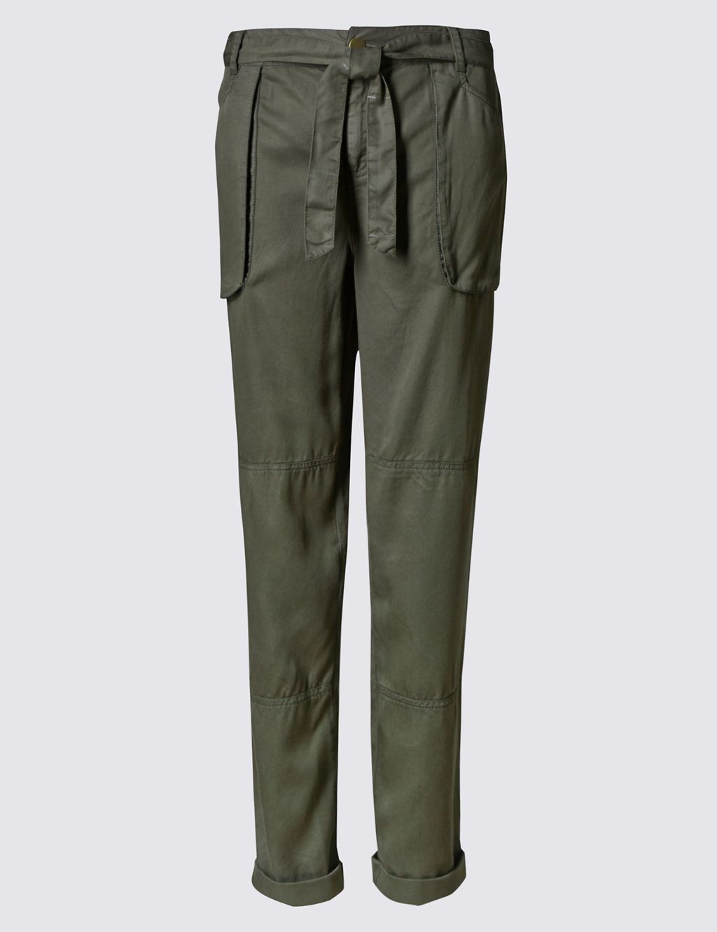 Cargo Tapered Leg Trousers with Belt 1 of 3