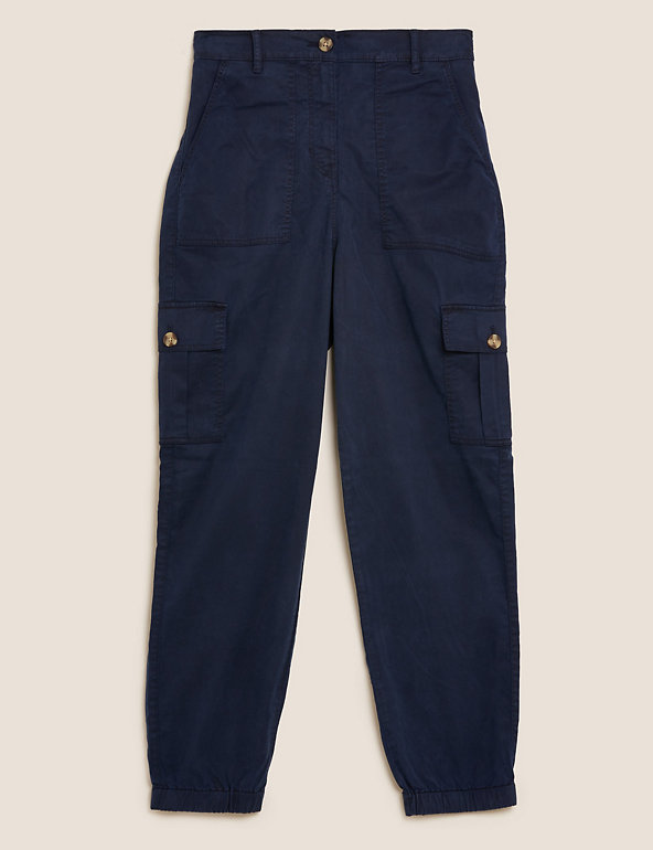 Cargo Utility Tapered Ankle Grazer Trousers Image 1 of 1