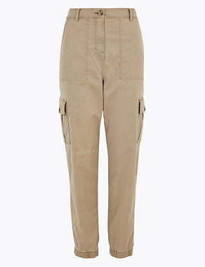 Cargo Utility Tapered Ankle Grazer Trousers Image 2 of 6