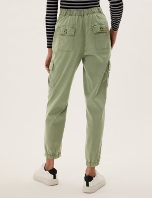 Cargo Utility Tapered Ankle Grazer Trousers, M&S Collection