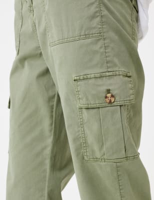 cargo utility tapered ankle grazer trousers