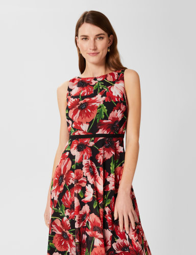 Carly Floral Sleeveless Maxi Waisted Dress 3 of 7
