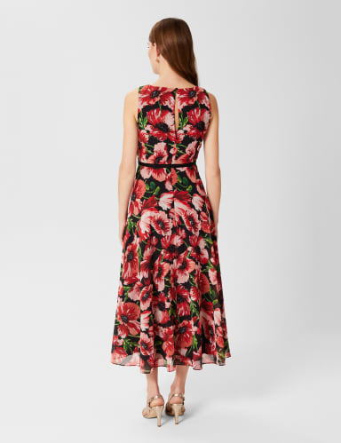 Carly Floral Sleeveless Maxi Waisted Dress 6 of 7