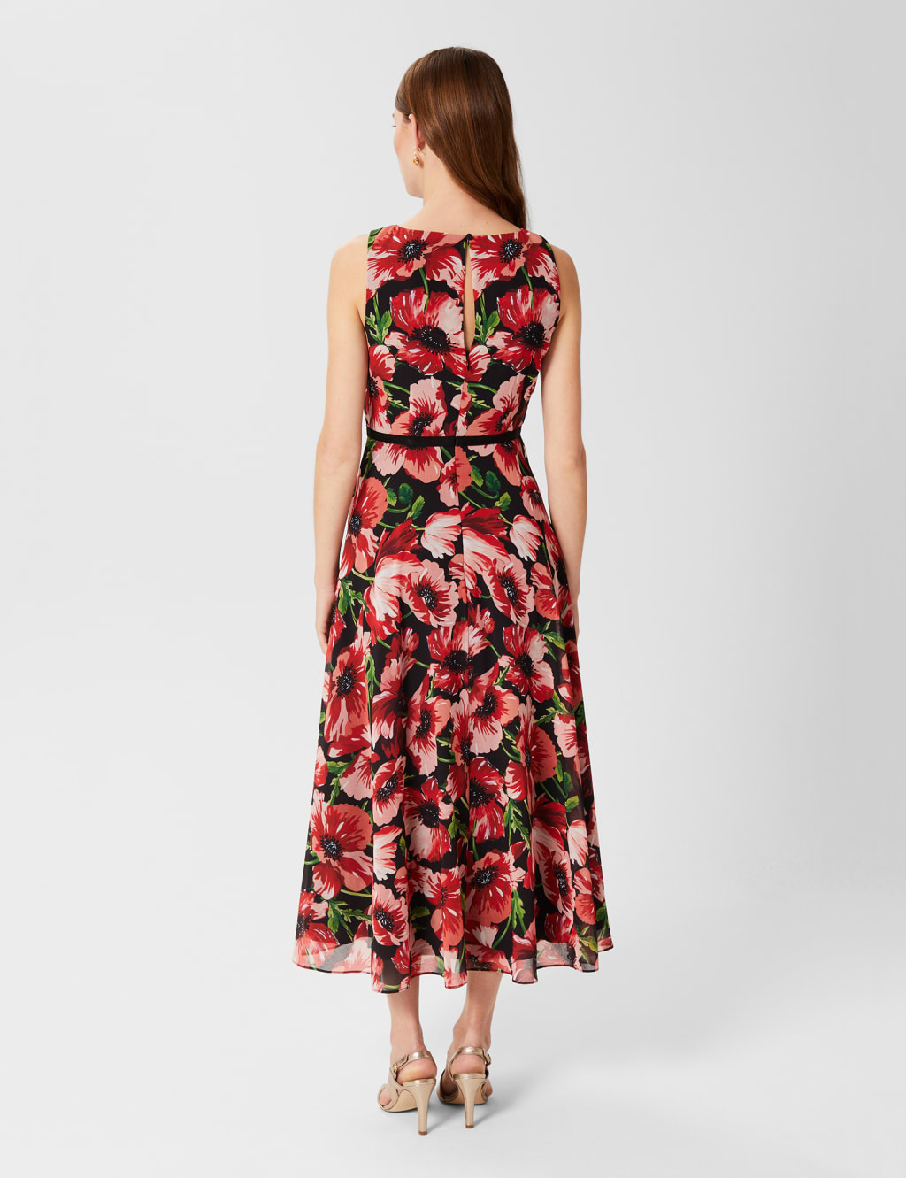 Carly Floral Sleeveless Maxi Waisted Dress 4 of 7