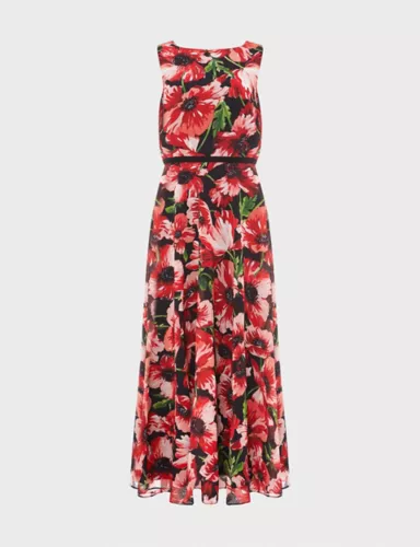 Carly Floral Sleeveless Maxi Waisted Dress 2 of 7