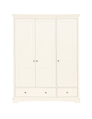 Carmelle Triple Wardrobe With 2 Drawers M S