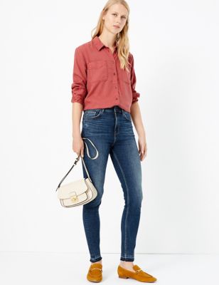 m&s high waisted skinny jeans