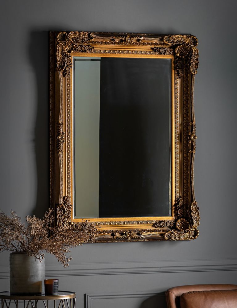 Carved Louis Extra Large Rectangular Mirror 1 of 1