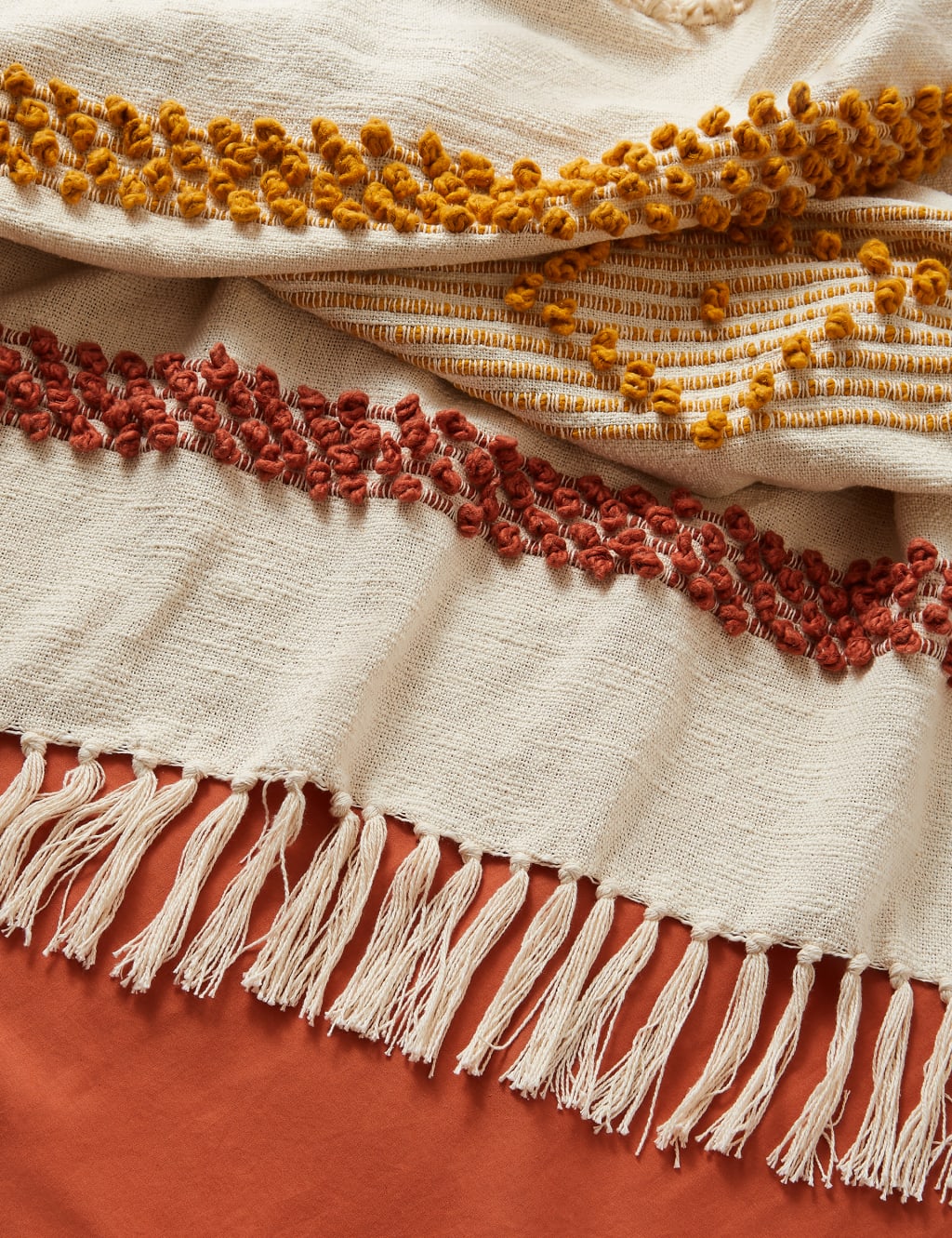 Casablanca Collection Anfa Tufted Throw M&S X Fired Earth M&S