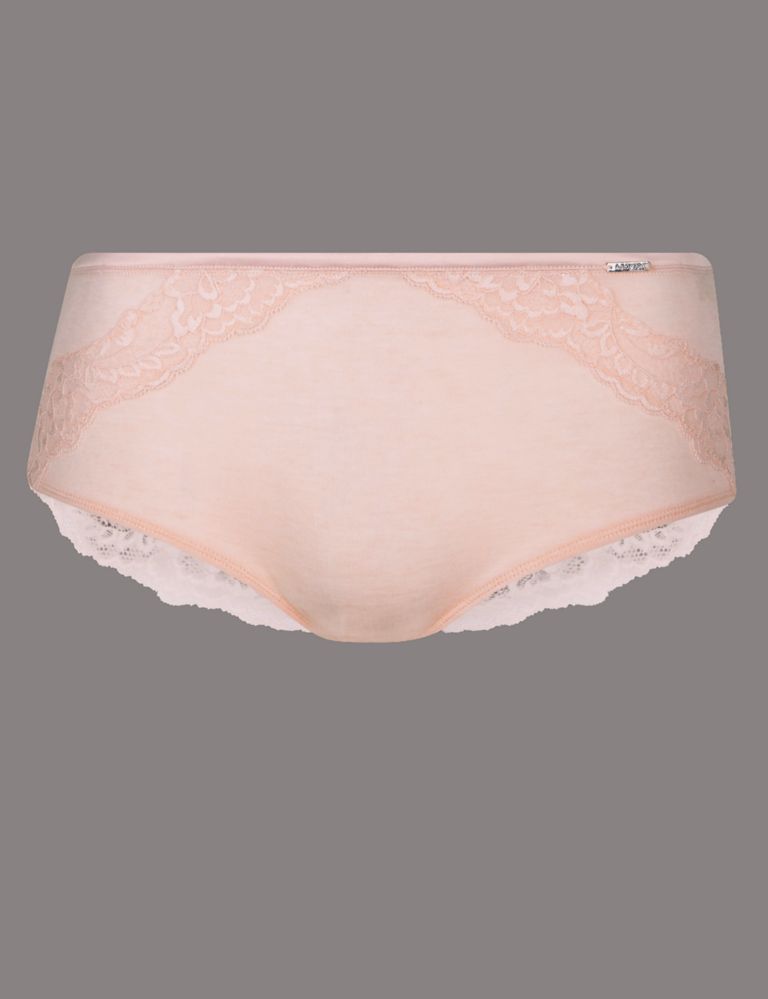 Cashmere & Lace Midi Knickers 2 of 4