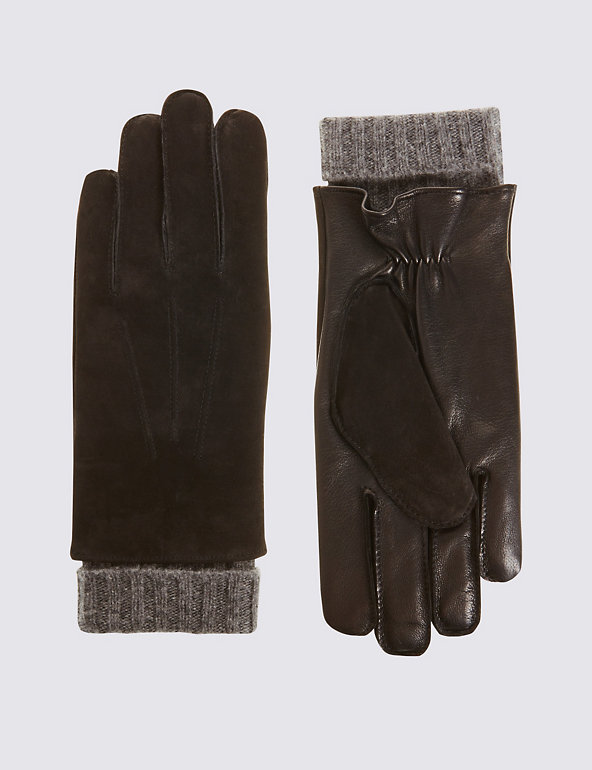 Cashmere Lined Leather Gloves Image 1 of 1
