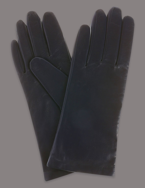 Cashmere Lined Leather Gloves Image 1 of 2