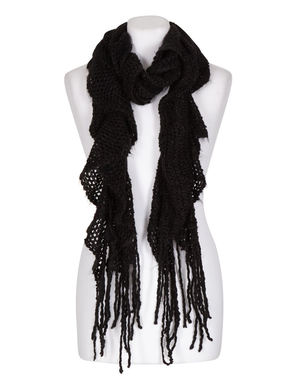 Cashmilon™ Ruffle Knitted Scarf 2 of 3