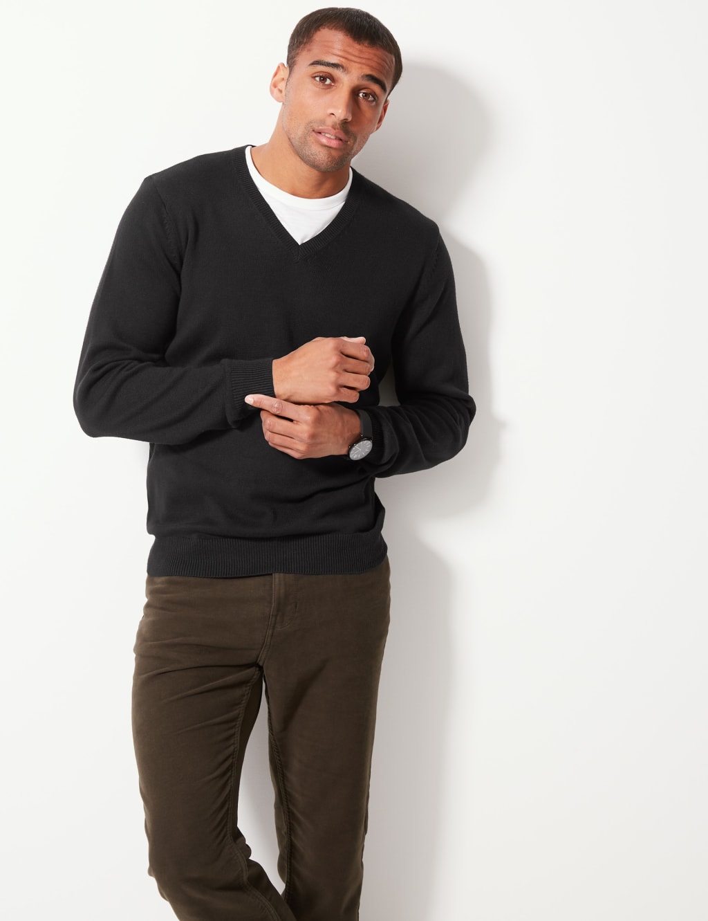 Cashmilon v neck jumper shop