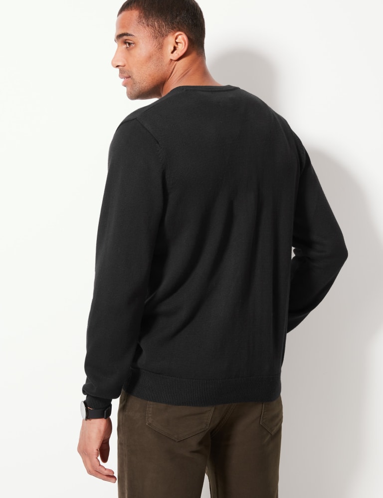 Mens v neck jumpers at m&s hot sale