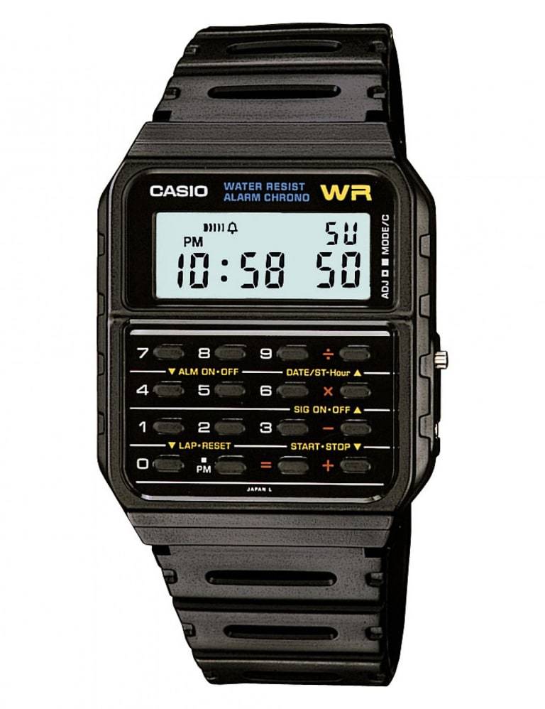 Casio Calculator Chronograph Watch 1 of 4