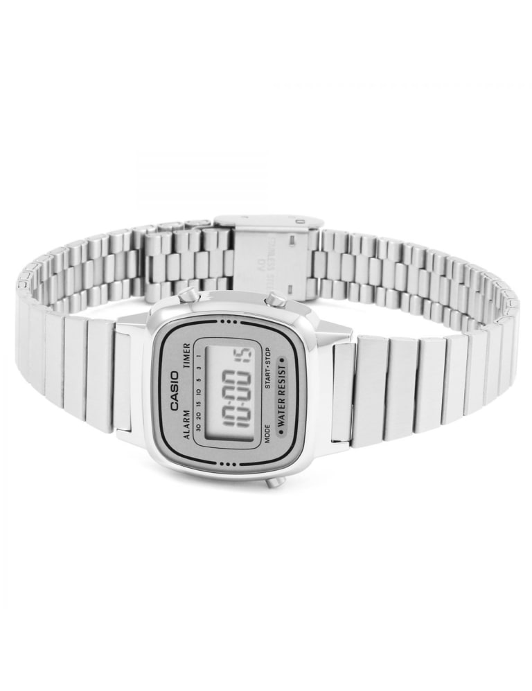 Casio collection silver deals stainless steel bracelet