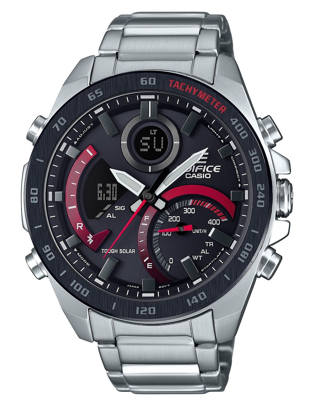 Casio Edifice Combination Solar Stainless Steel Watch 3 of 4