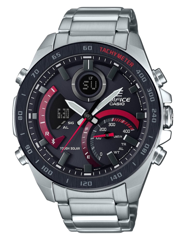 Casio Edifice Combination Solar Stainless Steel Watch 1 of 4