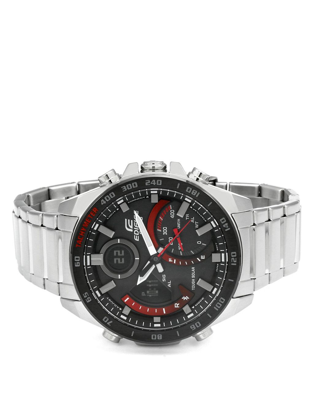 Casio Edifice Combination Solar Stainless Steel Watch 1 of 4