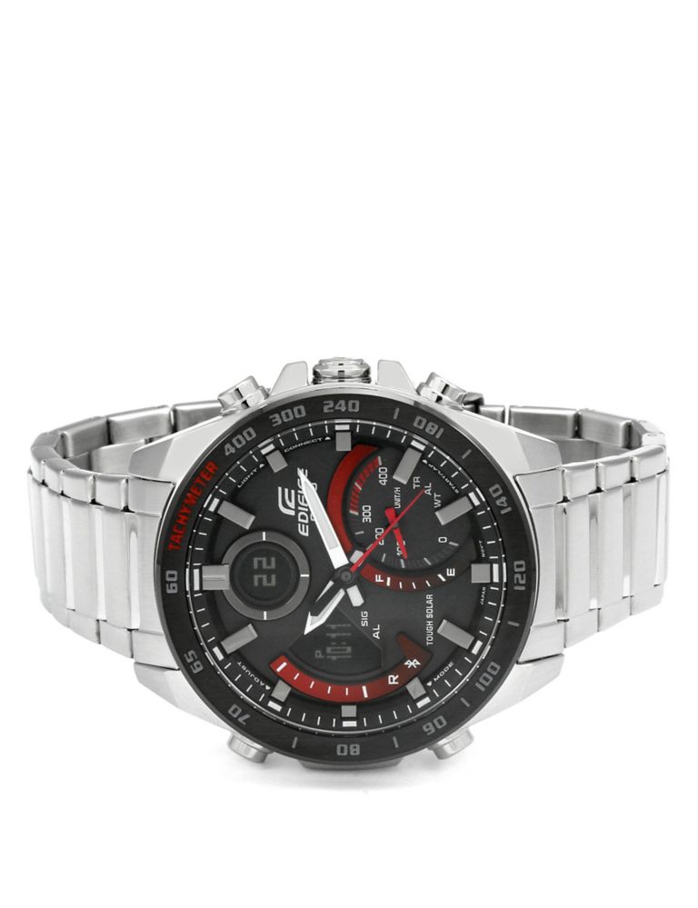 Casio Edifice Combination Solar Stainless Steel Watch 2 of 4