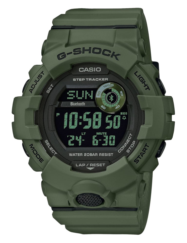 Waterproof watch with light top