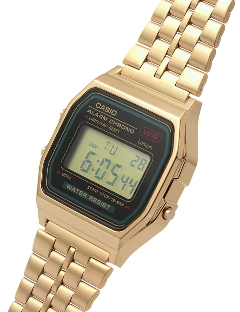 Ladies gold digital watch top