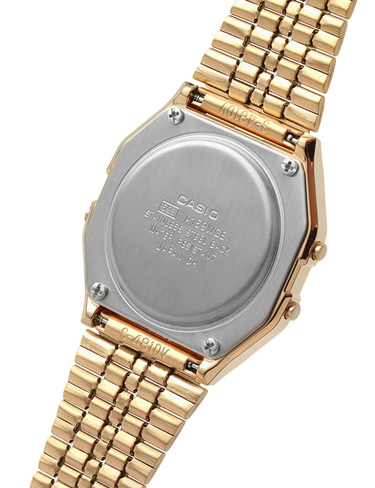 Casio Gold Stainless Steel Chronograph Watch Casio M S