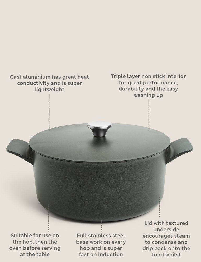 casserole pot 20 cm nonstick silicone induction –