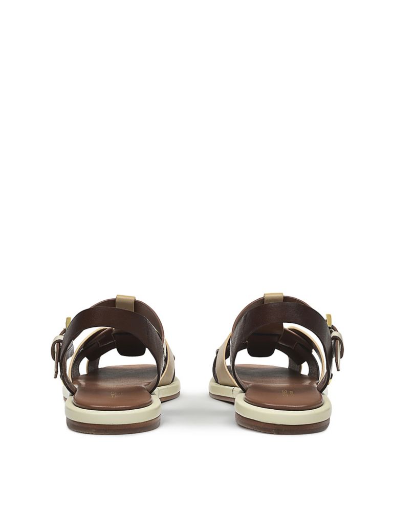 Castaway Cove Leather Buckle Flat Sandals 2 of 3