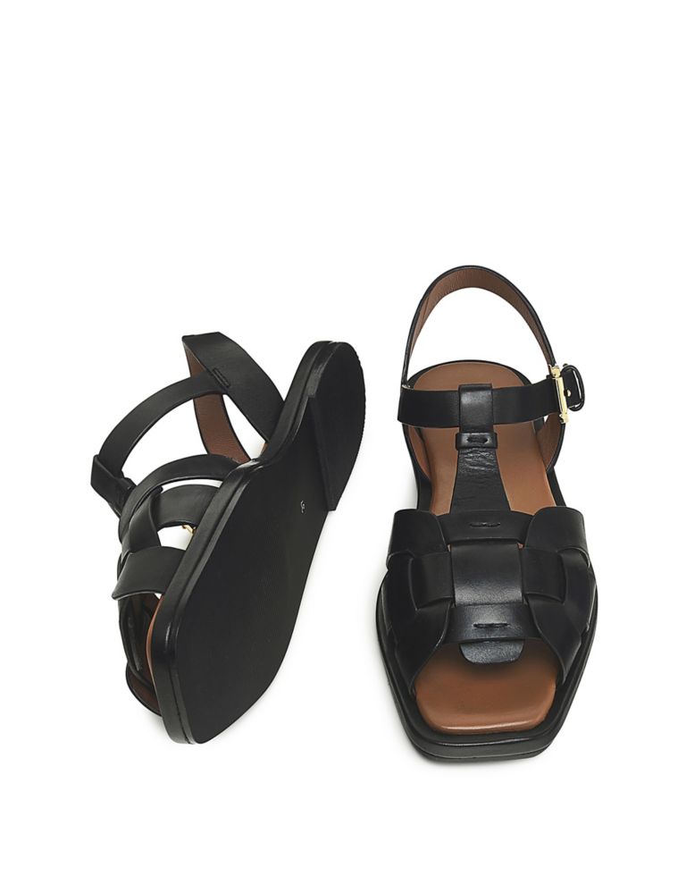 Castaway Cove Leather Buckle Flat Sandals 3 of 3