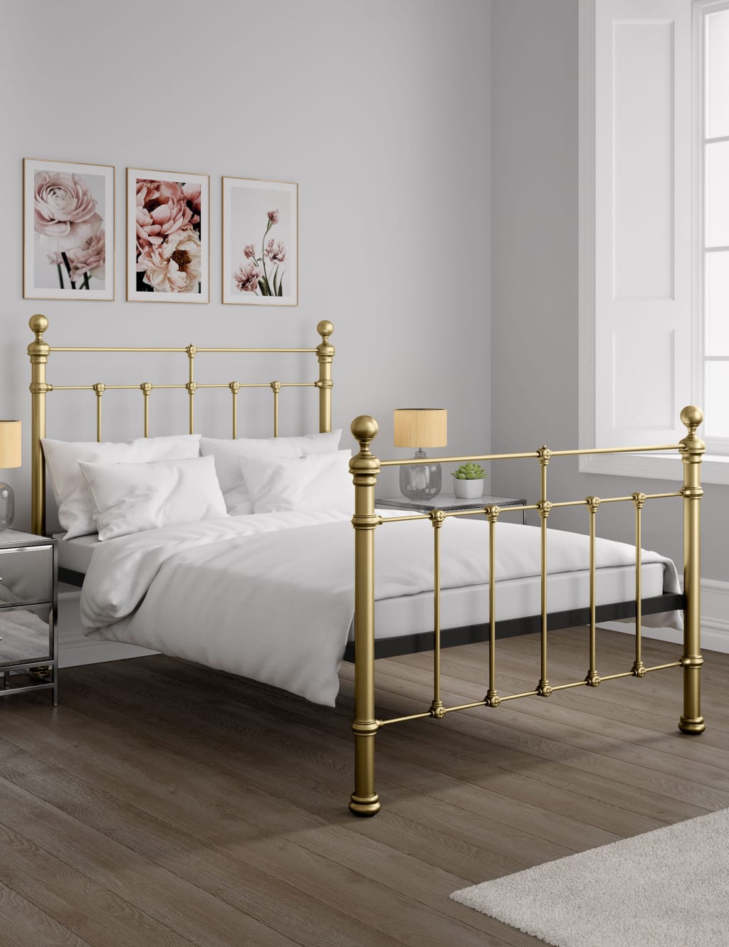 Marks and spencer brass bed sale