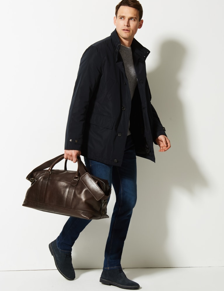 M&s mens leather holdall shop