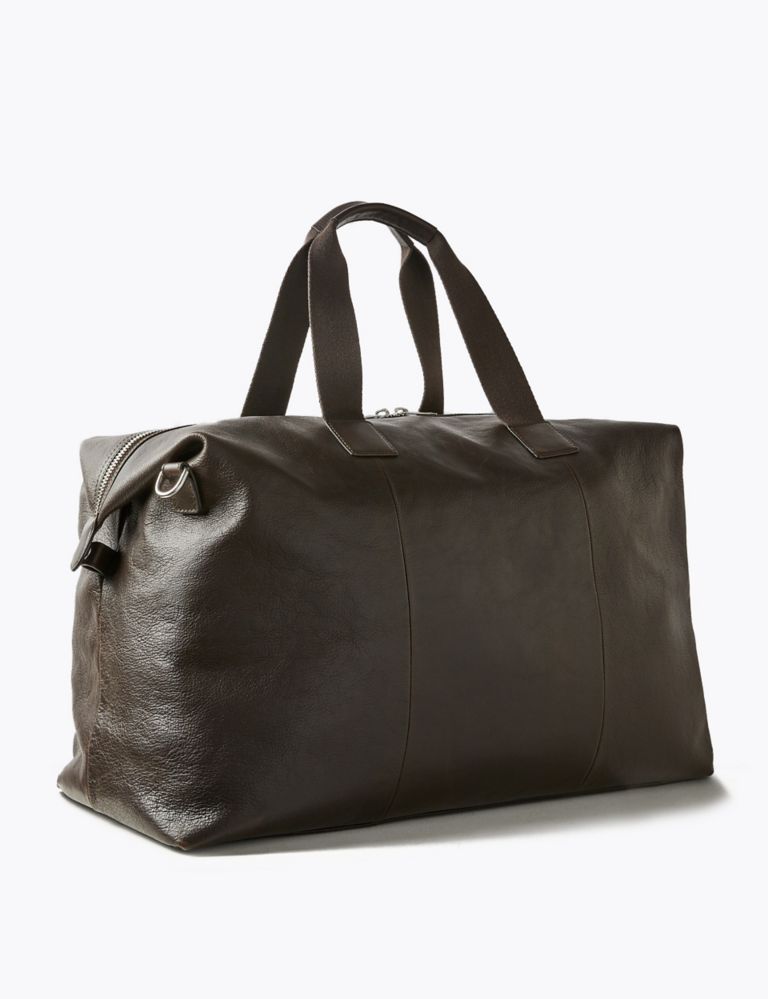 Casual Leather Large Holdall 3 of 9