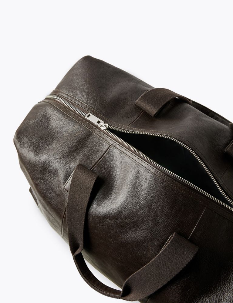 Casual Leather Large Holdall 5 of 9