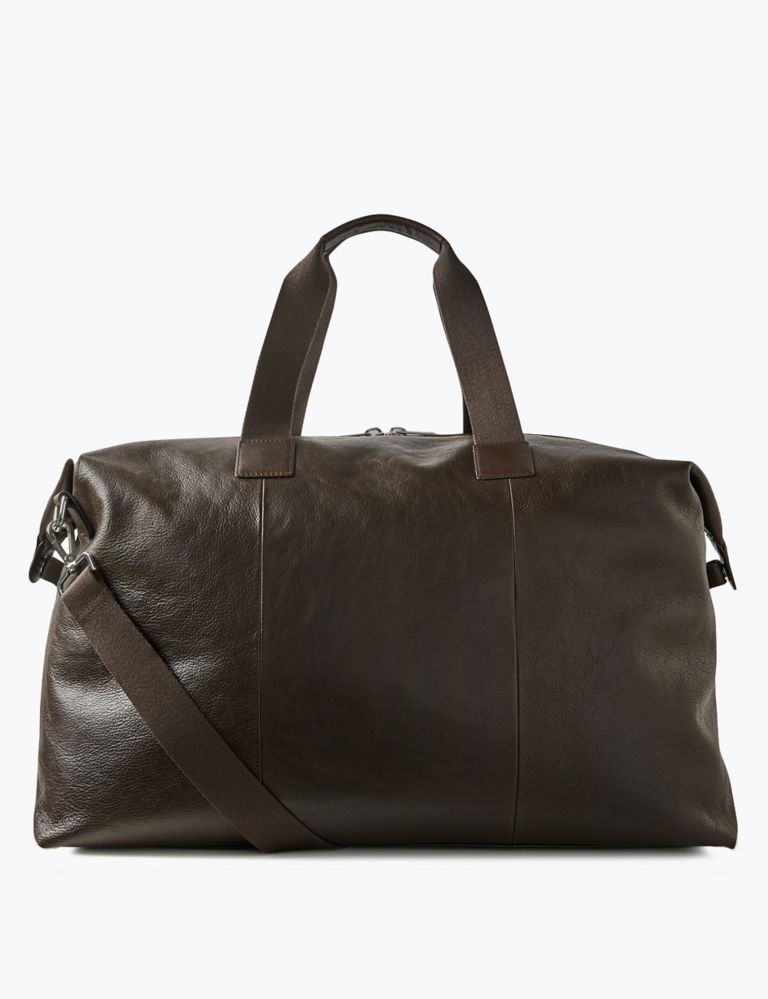 Casual Leather Large Holdall 2 of 9