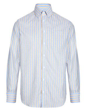 Cavalli Striped Shirt with Linen Image 2 of 3