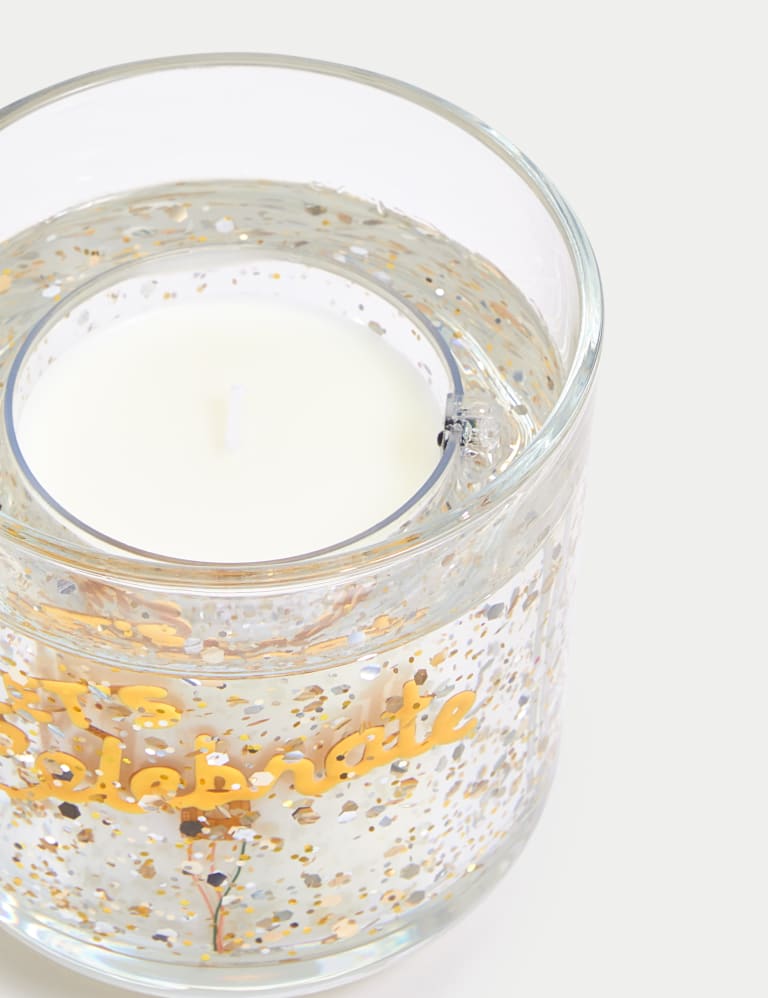 Celebrate Neon Light Up Candle Marks Sparkle M S