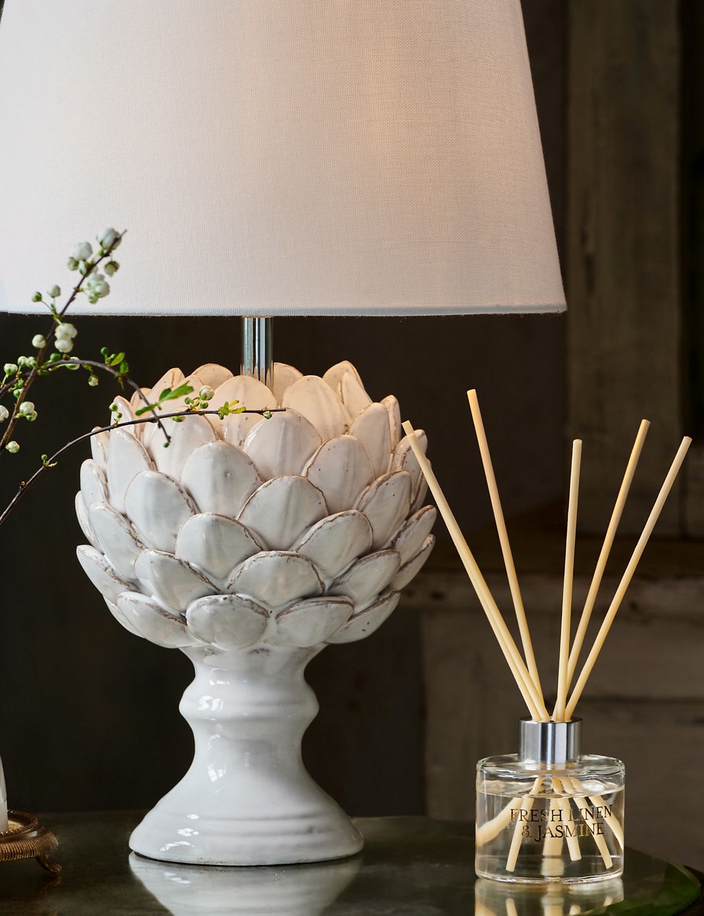 Ceramic Artichoke Table Lamp 1 of 4